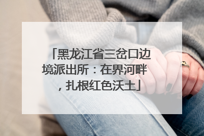 黑龙江省三岔口边境派出所：在界河畔，扎根红色沃土