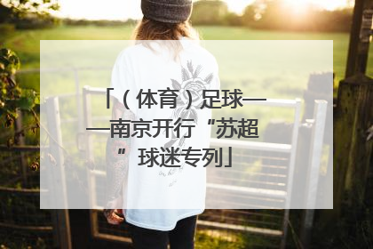 （体育）足球——南京开行“苏超”球迷专列