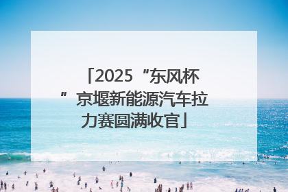2025“东风杯”京堰新能源汽车拉力赛圆满收官
