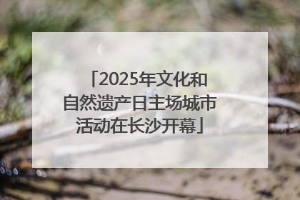 2025年文化和自然遗产日主场城市活动在长沙开幕