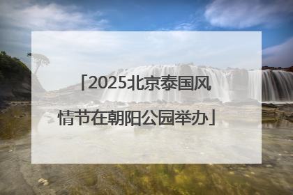 2025北京泰国风情节在朝阳公园举办