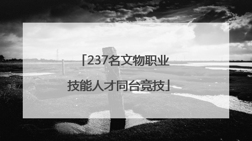 237名文物职业技能人才同台竞技