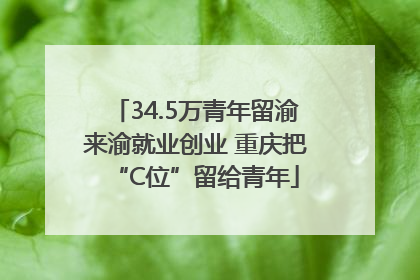 34.5万青年留渝来渝就业创业 重庆把“C位”留给青年