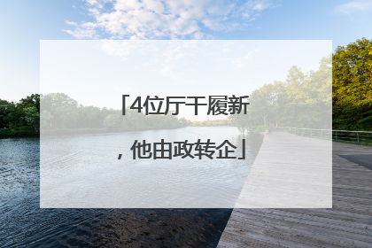 4位厅干履新，他由政转企