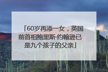 60岁再添一女，英国前首相鲍里斯·约翰逊已是九个孩子的父亲